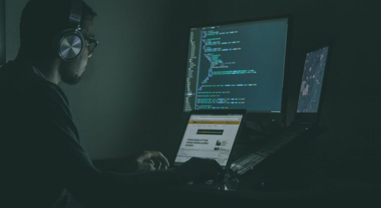 Pyhon developer writing a code