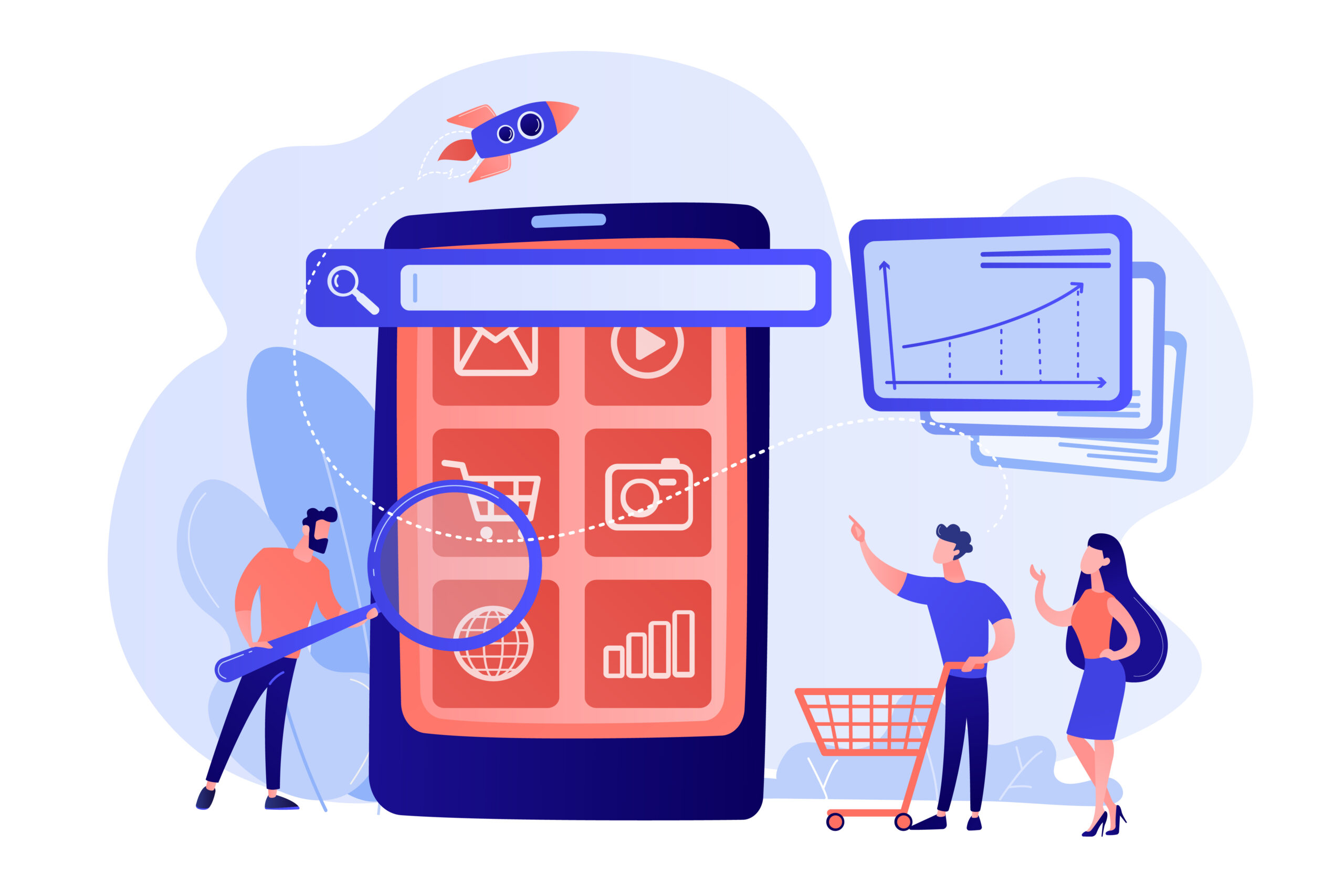 Benefit of Django for eCommerce Development - personas looking for purchases online