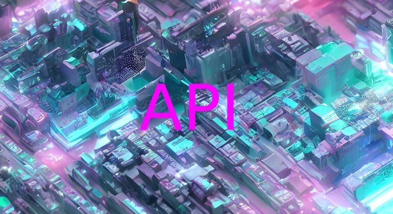 API on motherboard digital background