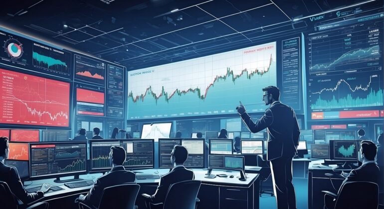 graph on the wall of the laboratory