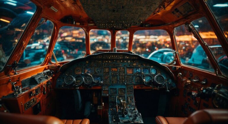 plane cockpit