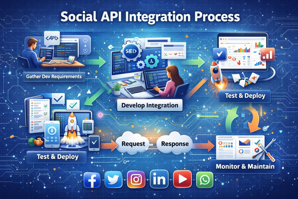 social media api integration process