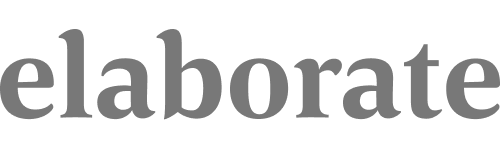 elaborate logo grey