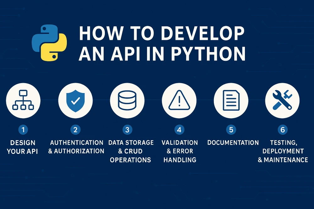develop api with python infographic