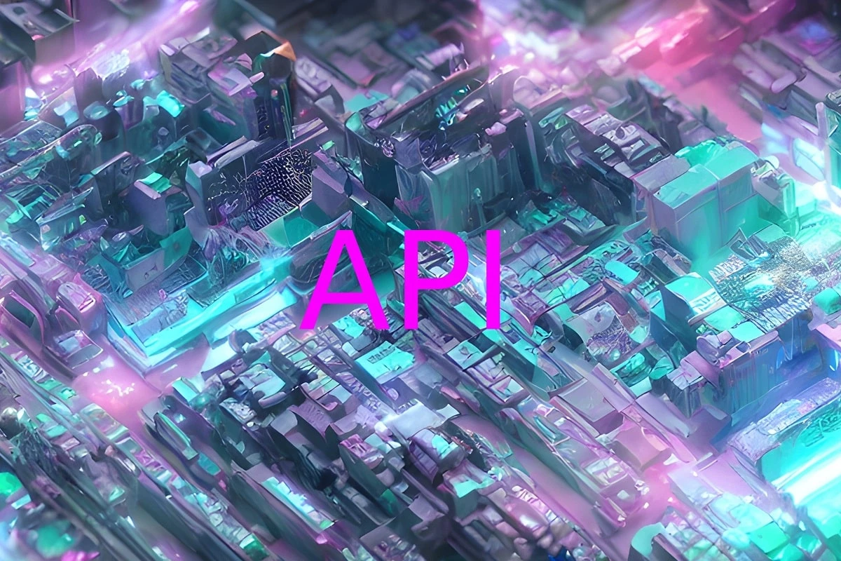 API on motherboard digital background