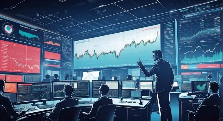 graph on the wall of the laboratory