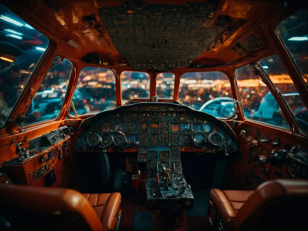 plane cockpit