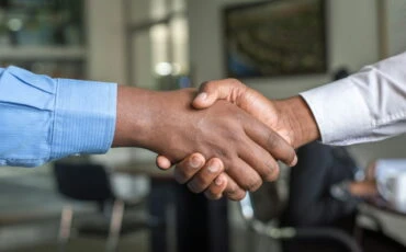 business partnership handshake