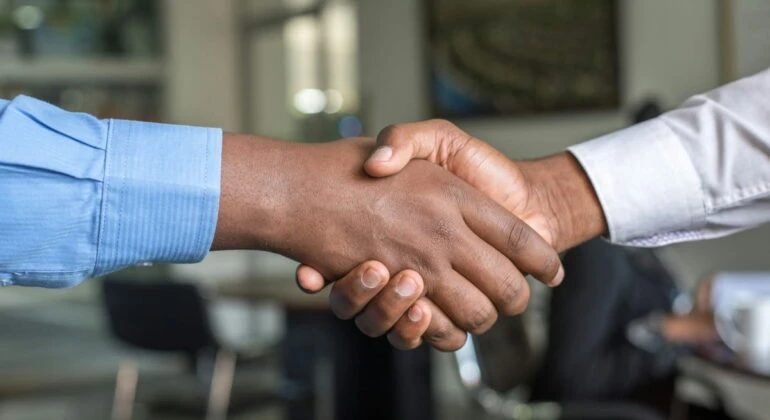 business partnership handshake