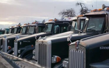 cargo trucks side by side