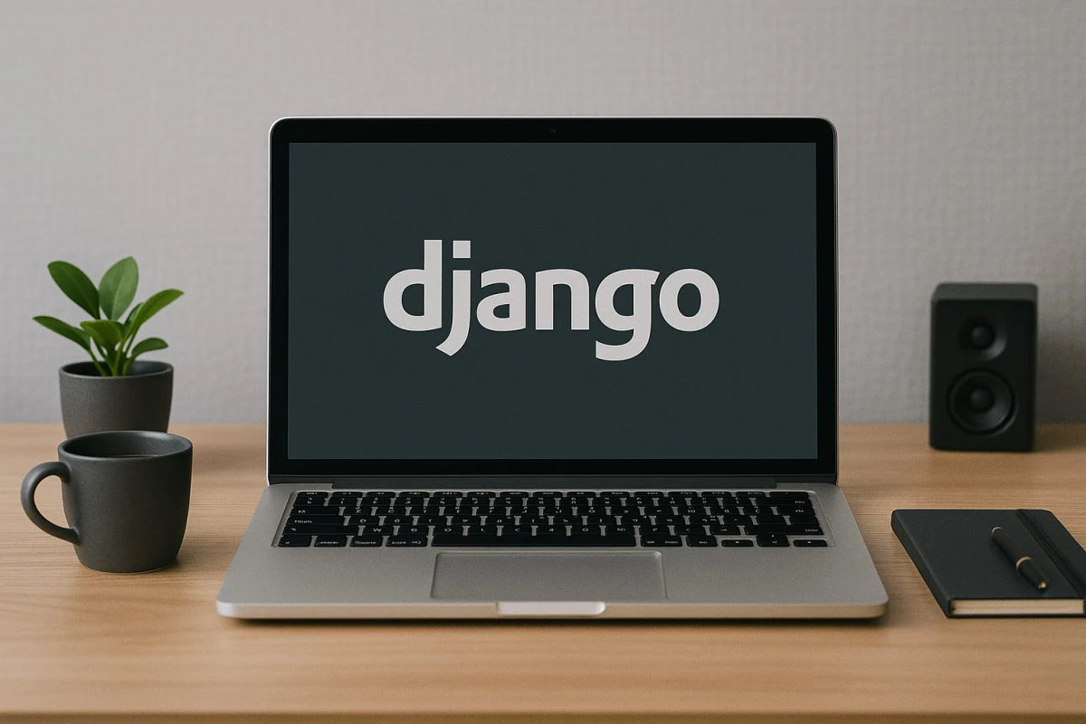 django on laptop display